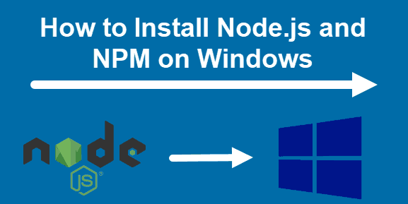 node.js npm install in windows